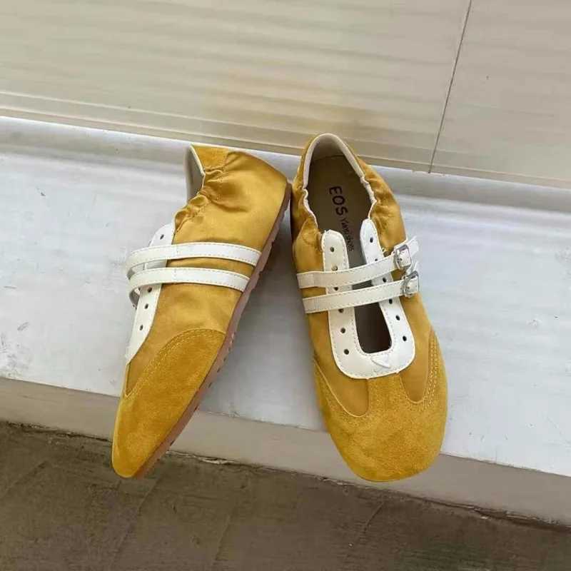 Flats Wens Sports Shoes Fion Sneakers Casual Shallow Loafers Shoes 2025 Summer Walking Ballet Trend Sneakers Wen Y250629
