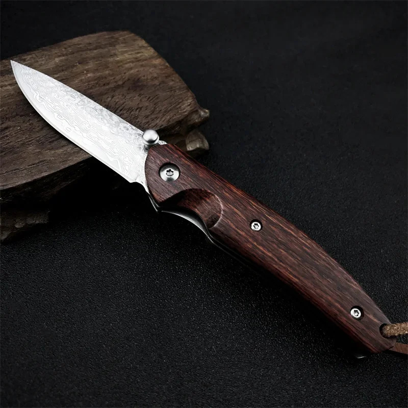 Firewing Damascus Steel Pocket Knife Outdoor tactical hunting military camping multi-purpose EDC pocket knife mens gift 250624