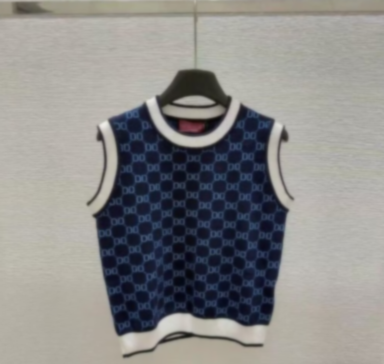 2025 designer knits tank womens tanks top designer women designer luxury vest sleeveless camis pure cotton fashionable knitted