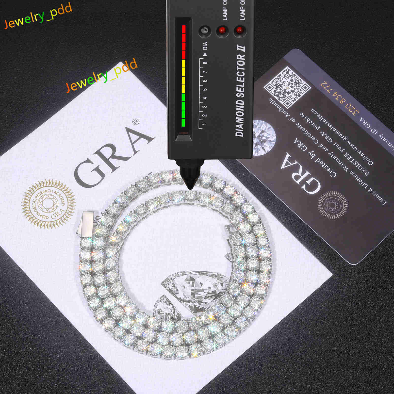 Price Designer necklace Waterproof Non Rusting Non Fading Antiallergic Durable Classic VVS Moissanite Tennis Chain Swimming Summer Jewelry