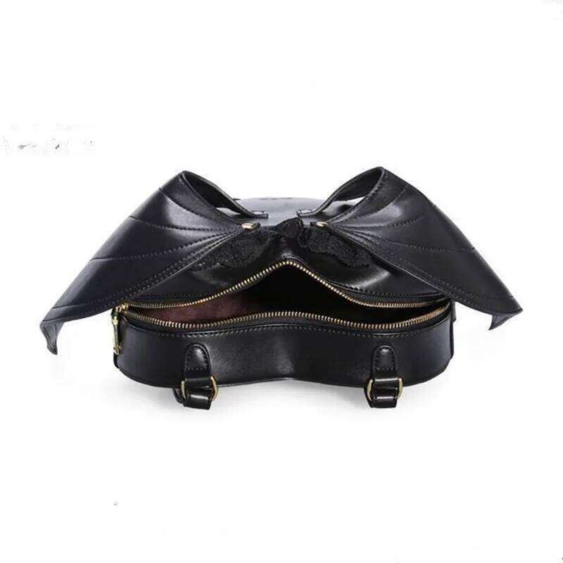 2025 Spring New Black Angel Devil Bat Shoulder Bag Ladies Personalized Love Lace Backpack Female Small Bags