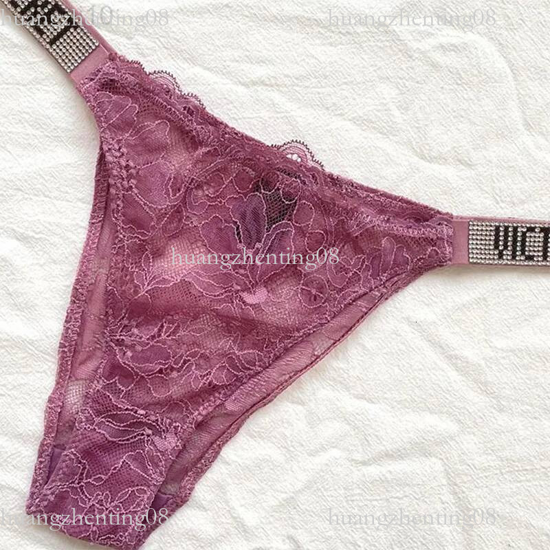 Sexy Lace Low Waist Comfortable Glossy Brand Design Lingerie Women G Strings Thongs Letter Seamless Breathable Panties Underwear L220802