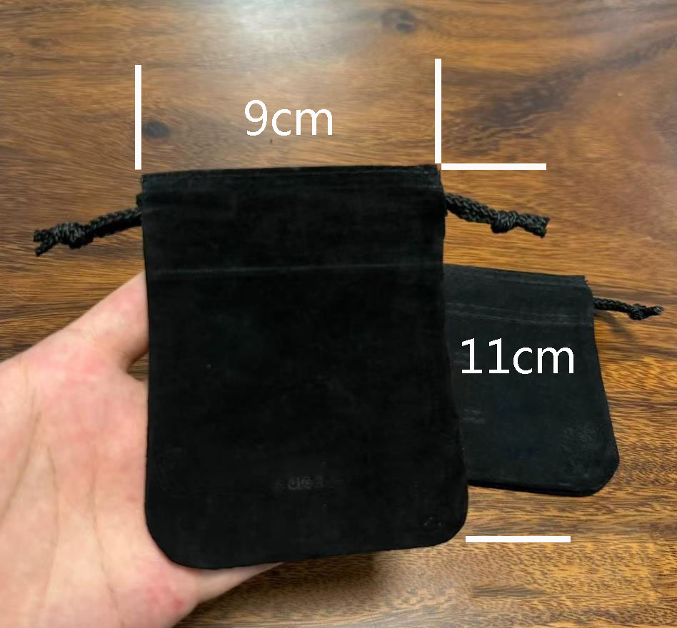 Fashion Box Black Zee Horseshoe Printed Velvet Bag Ring Box Bracelet Box Packaging new