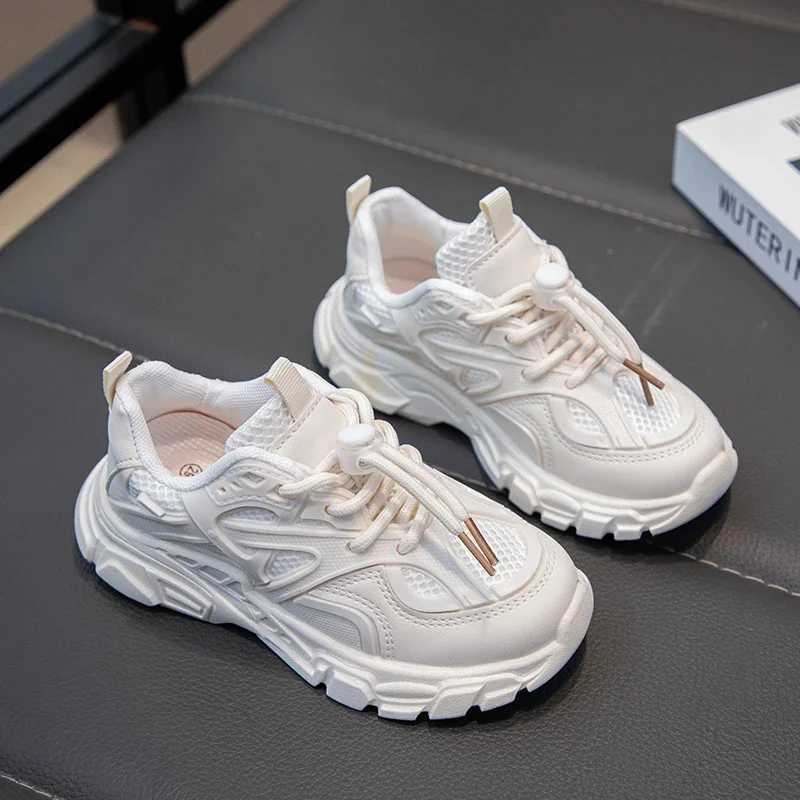 Childrens Sneakers for Boys and Girls Casual White School Tennis Shoes Non-slip Simple Kids School Running Sneakers Classic Y250629