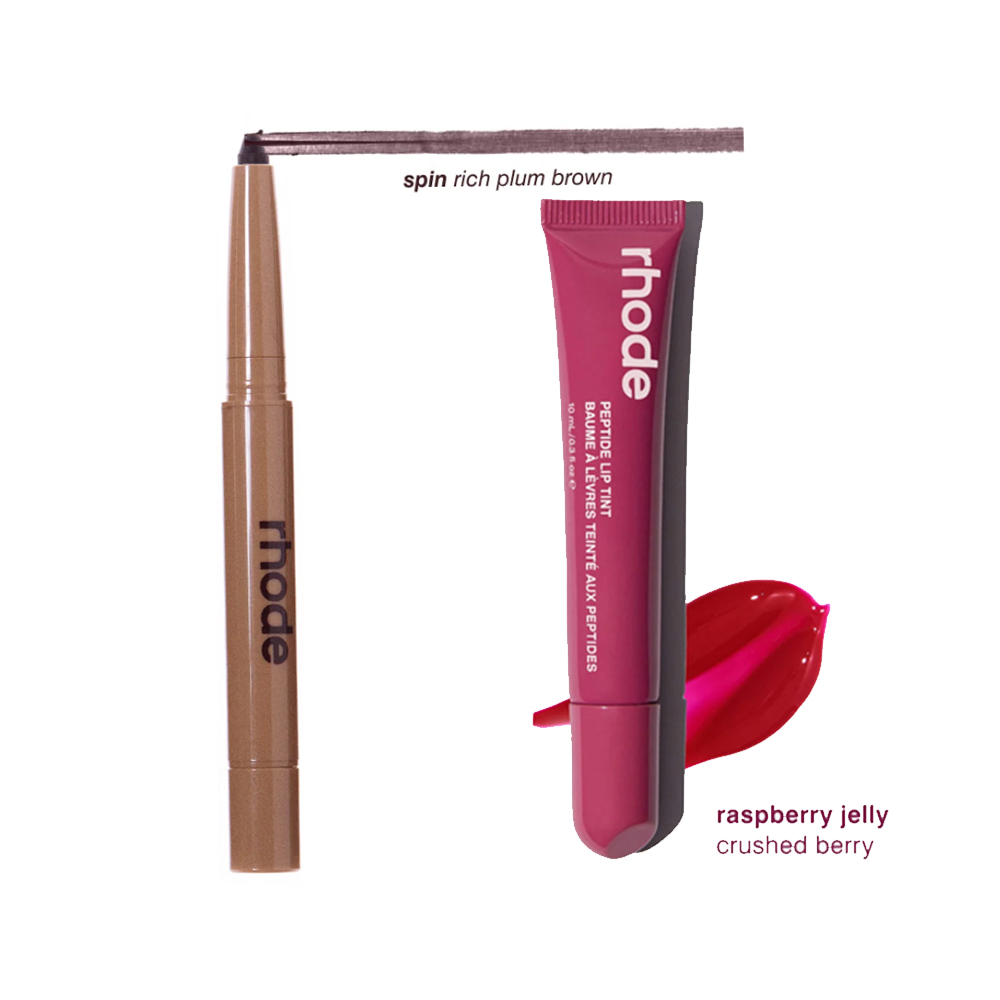 Rhode Makeup Lip Gloss 2 pieces Lip Pencils Plumper Liquid Lipstick Toast Espresso Raspberry Jelly Bean Lipbalm Moisturize Shiny Glitter Lipgloss Beauty Cosmetics