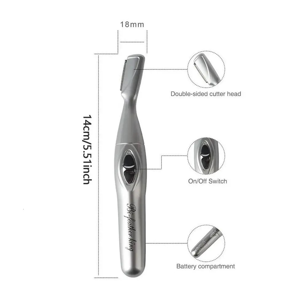 Makeup Beauty Tools Eyebrow Shaper Womens Shaver Mini Epilator Facial Razor Hair Remover Eyebrows Electric Eyebrow Trimmer 250627