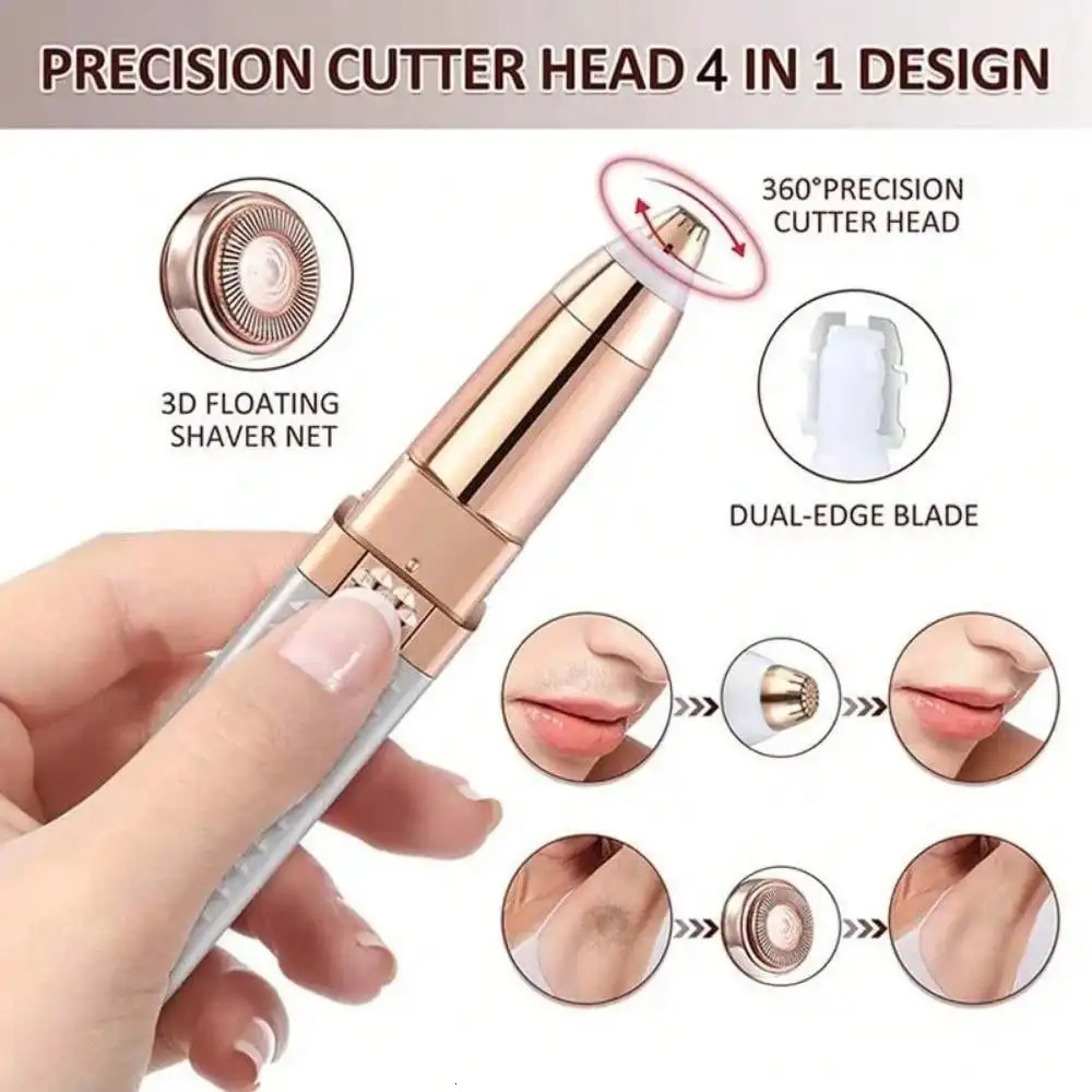 Electric Hair Removel Shaver For Women Eyebrow Trimmer Epilator Electric Painless Hair Remover Machine Body Facial 250627