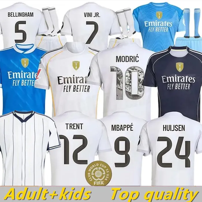 25 26 camiseta Reals madrids soccer MBAPPE BELLINGHAM maillot kids real madridsoccer jersey T -Shirt MODRIC VINI JR men kits football shirts