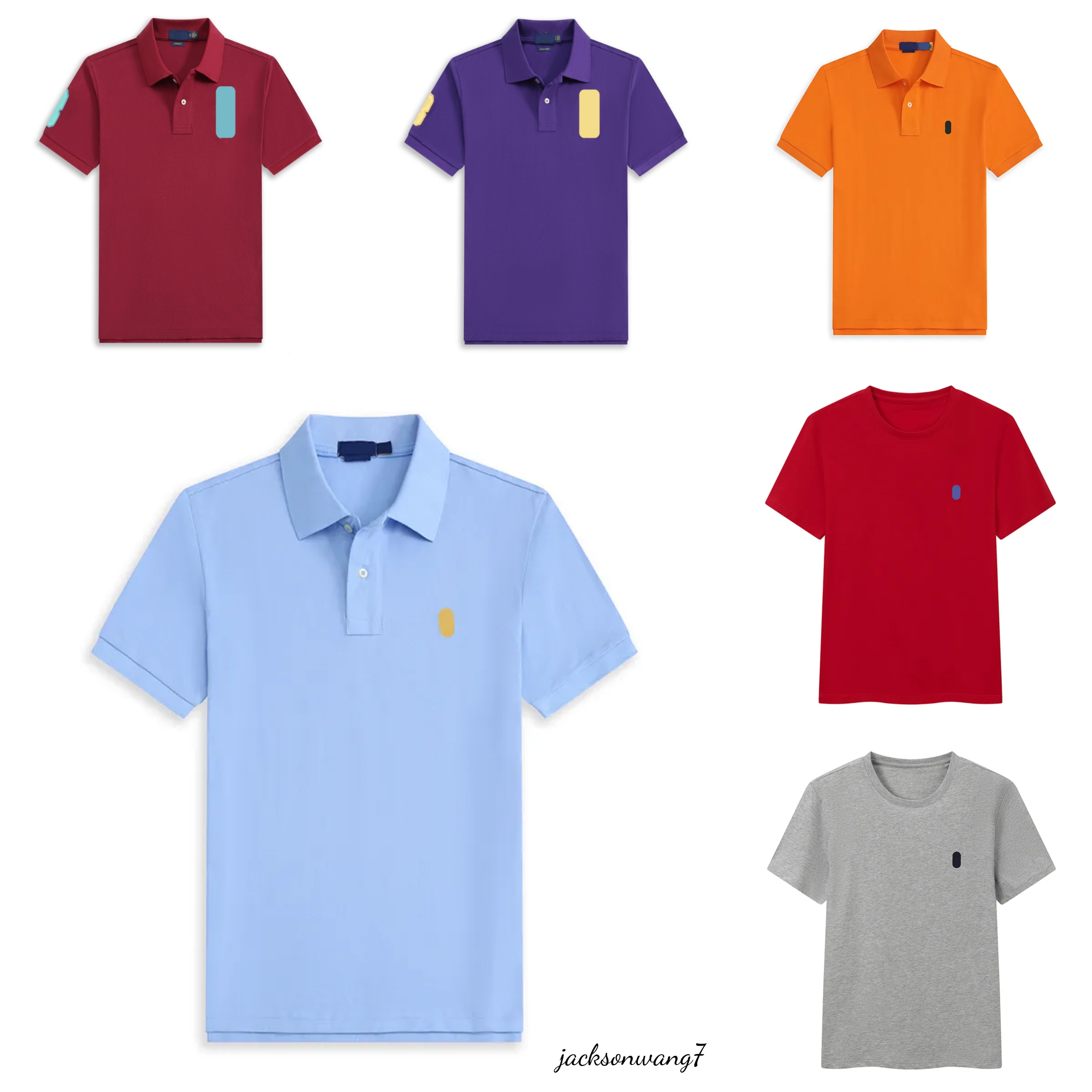 mens designer shirts Polo t Classic Shirt Women's Fashion Casual polo Summer Business shirt Round neck unisex T-shirt Men's top S-XXL hemd
