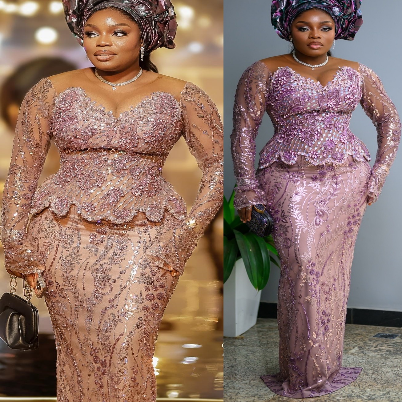 Lilac Sheath Prom Dresses 2025 Illusion Lace Rhinestones Evening Formal Party Second Birthday Engagement Gowns Plus Size Dress For Special Occasions Z