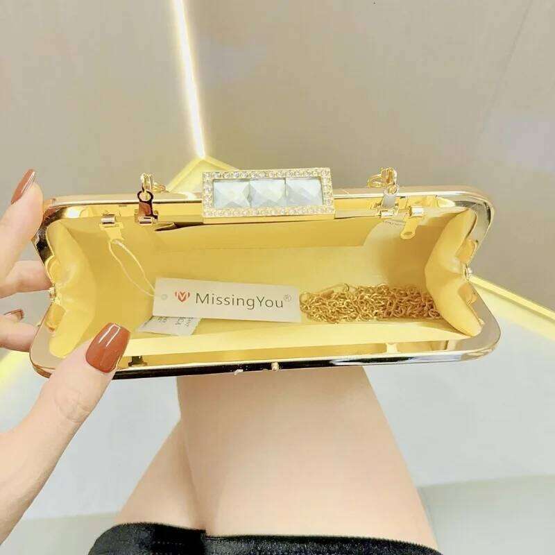 New tassel rhinestone bag evening dress banquet handbag celebrity diagonal handheld dinner dia encrusted bags