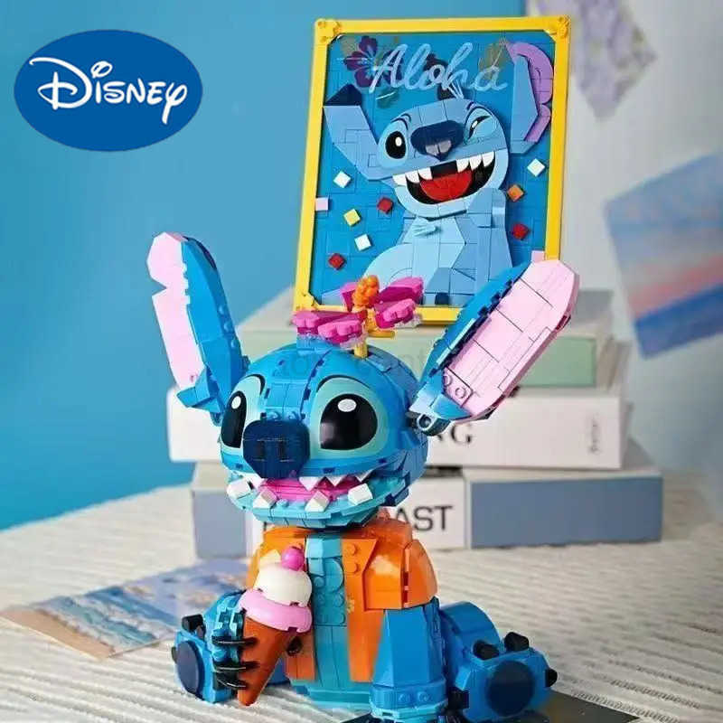 Disney 2025 New Stitch Compatible Building Blocks Bricks Stitch Girl Boy Birthday Christmas Gift Toys W20250630
