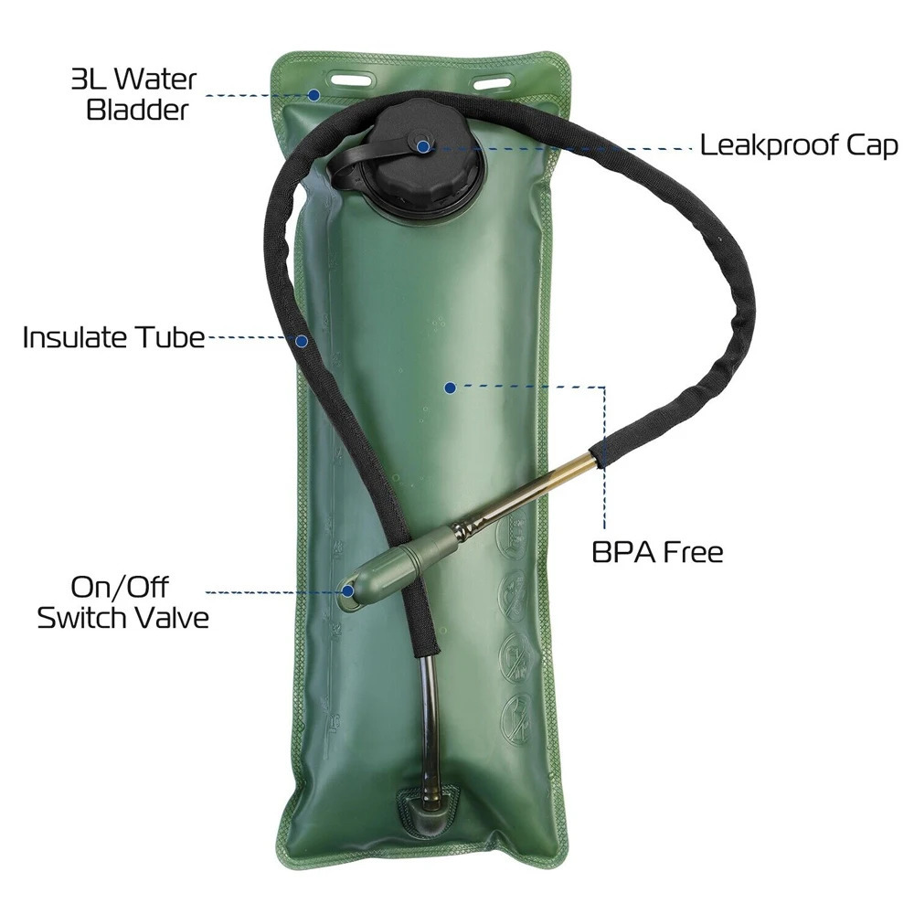 1Set Hydration Bladder Water Reservoir Outdoor Pouch Hiking Bag Running Biking Camping Backpack 250624