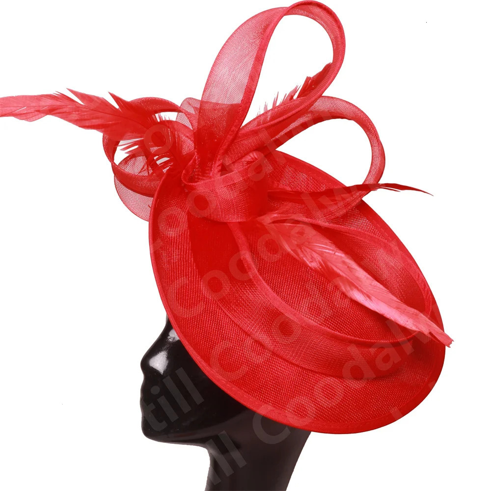 Pink Derby Fascinator Hat Women Wedding Church Hair Accessories Ladies Chic Veil Fashion Pillbox Cap Elegant Party Millinery 250627