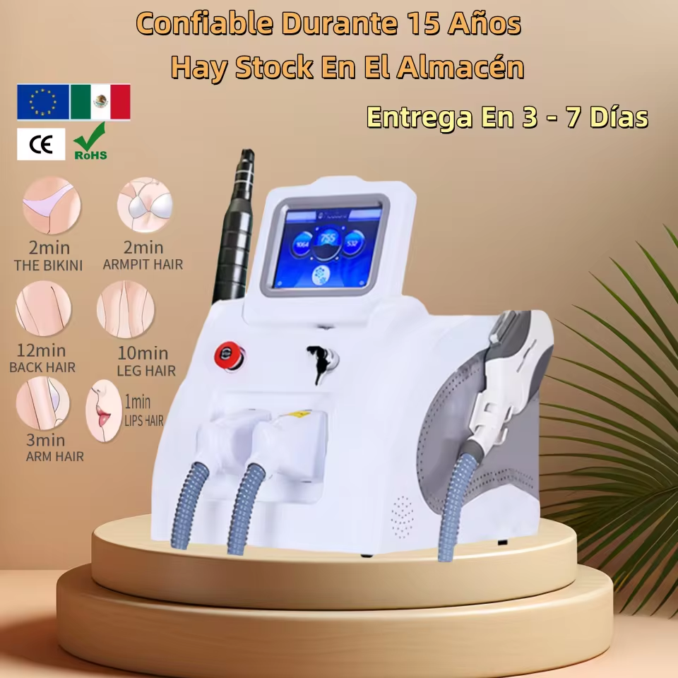 2 in 1 Ipl Laser Hair Removal Tattoo Removal Machie OPT ND YAG Multifunctional Carbon CE Best Sellingrtified