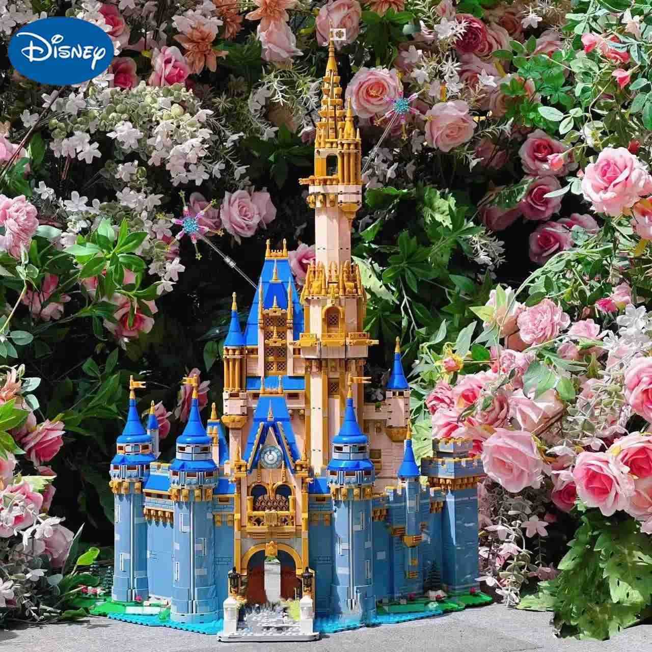 DISNEY Castle building series building block model 43222 fairy tale castle creative set assembly toy girl birthday and Christmas gifts W20250630