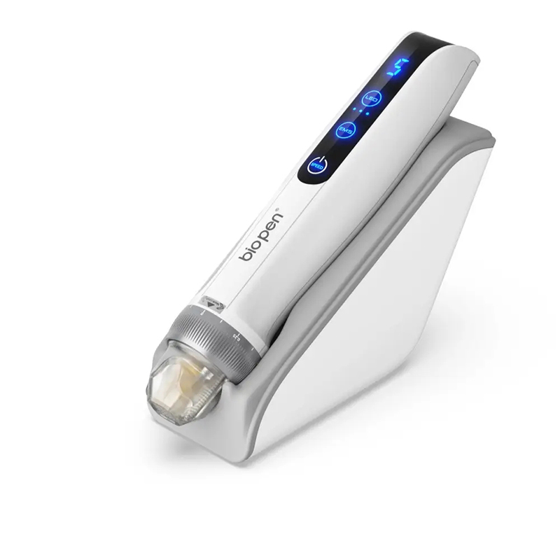BioPen Q2 Microneedle Device for at-home Skin care - Includes EMS Electroporation & LED Lights Wireless Dermapen Mesotherapy
