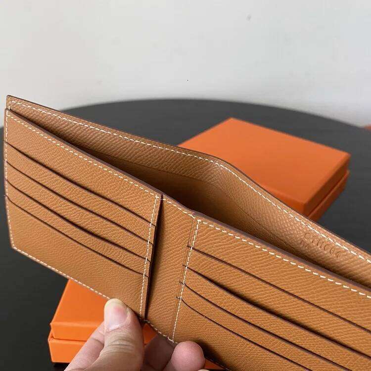 Free Custom Initial Letters Palm Pattern Cowhide Men's Genuine Leather Short Gift Box Universal Folding Wallet