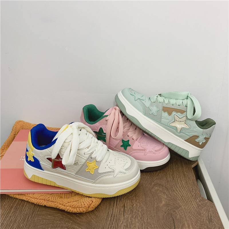 Free shipping new designer casual shoes Thick soled sports shoes low cut trendy star women shoes casual shoes