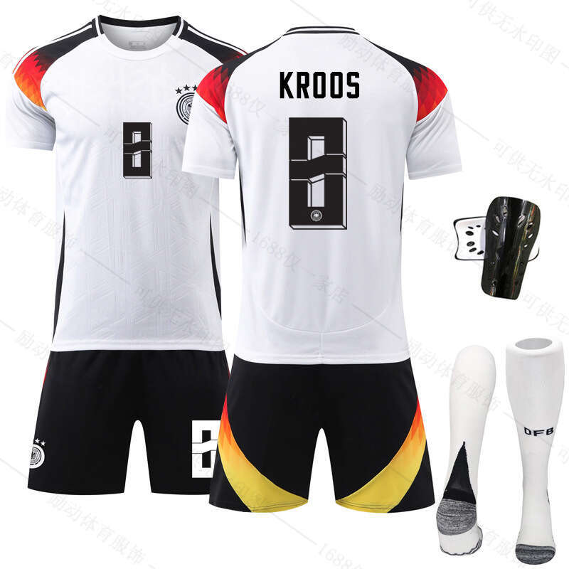 2024 Germany Home Black Pants Soccer 13 Muller 8 Kroos No. 6 Kimmich National Team Uniform