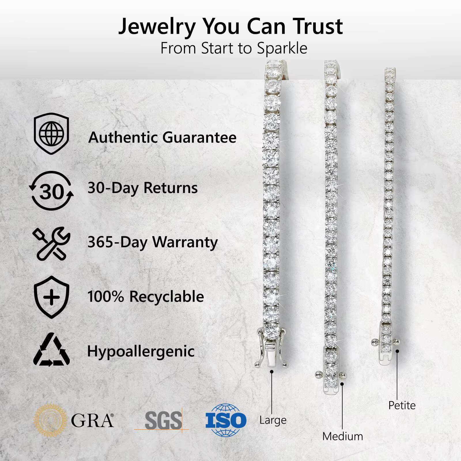 925 Sterling Silver Vvs Moissanite Chain 2mm 3mm 4mm 5mm White Gold Women Men Fine Jewelry Gifts Gra Lab Diamond Tennis Bracelet