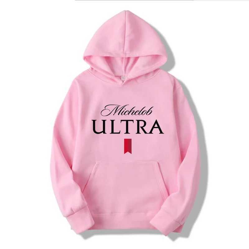 Autumn Winter Michelob Ultra Hoodie Men Pullover Sweatshirt Male Luxury Streetwear Solid Hooded Pullovers Tops W250630