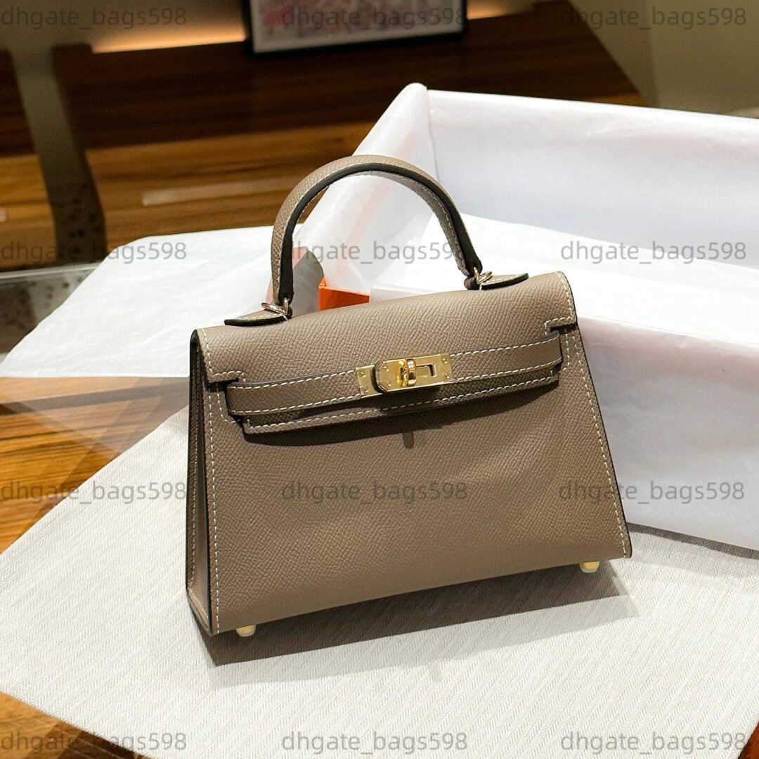 Designer Handbag Leather womens bag Fashion Single shoulder crossbody Orange Black lock and key large bag2