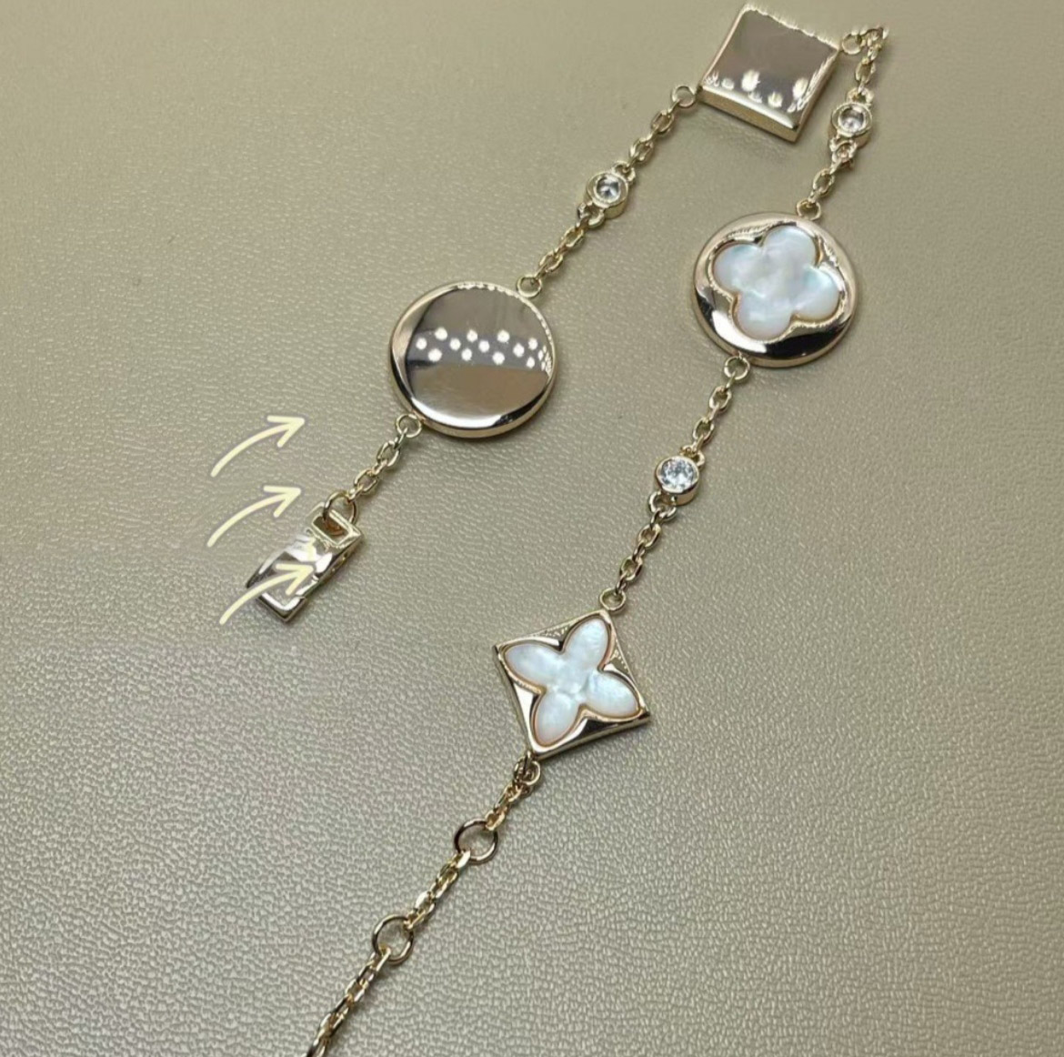 Elegant Designer Bracelet - Gold Color Bridal Accessory for Weddings & Parties new fashion