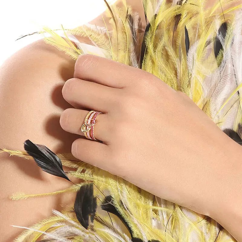 Luxury Designer Gemstone Ring rings brand designer New fine jewelry gold and sterg sier Hydra ked ring for women