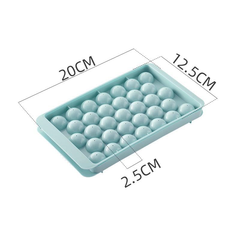 Creative DIY ice cube molds food-grade spherical ice cube with lid home ice cubes net red ice box