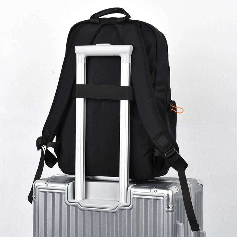Men's and women's black university lightweight travel backpacks, casual day bags, laptop backpacks