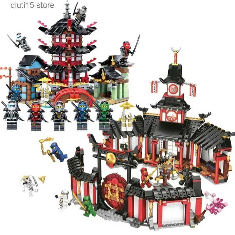 Monastery of Spinjitzu Airjitzu Temple Dragon Building Block Christmas Gifts Toys for Children L250627