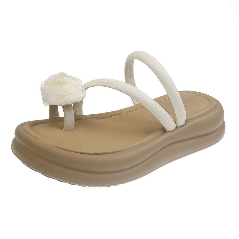 Stepping on Clouds Flower Thick-Soled for free shipping Women Summer Outdoor 2025 New Fairy Style Platform Fashion Sandals