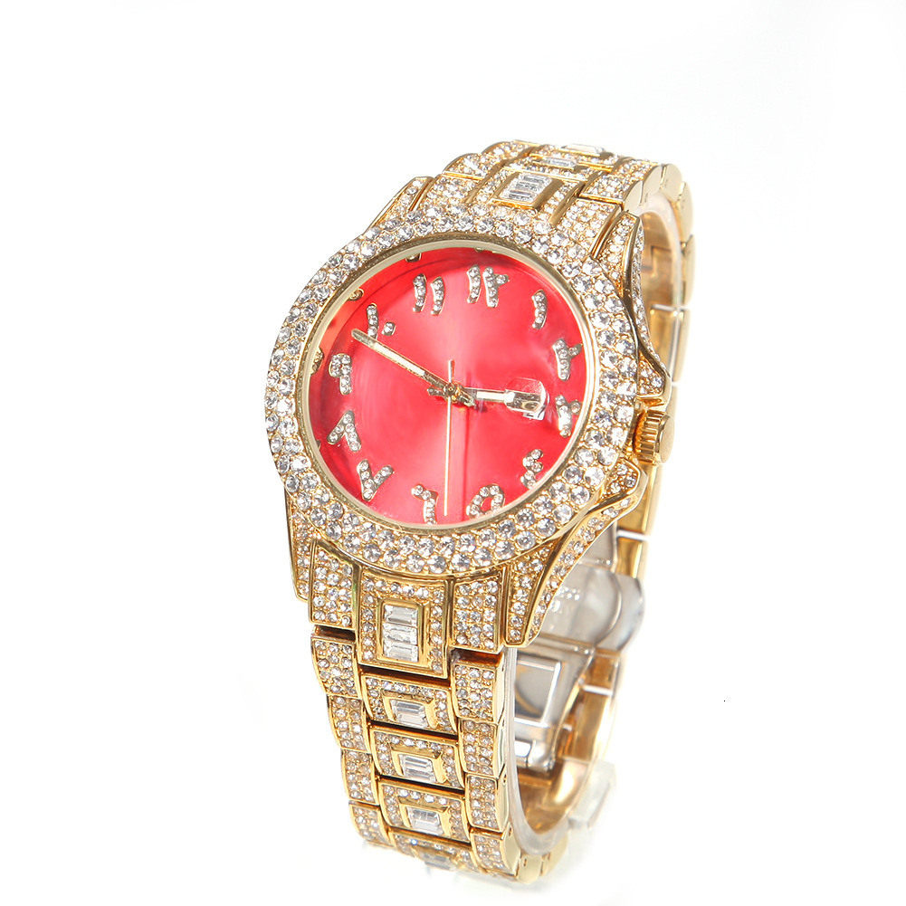 Luxury Jewelry VVS Moissanite High Quality Hip Hop New Colorful Dial Fashion Mechanical Watch Creative Unique Round Dial Iced Out Men's Watch Pas