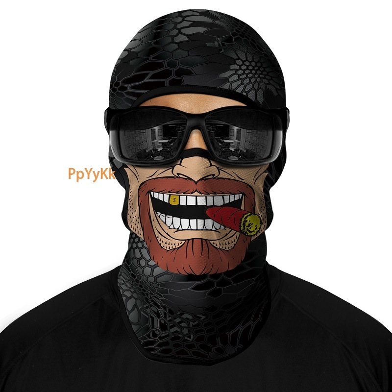 Outdoor Sports Sun Protection Ice Silk Quick Dry Motorcycle Mask Iced Out Clown Hip Hop Cycling Headgear Ski Mask