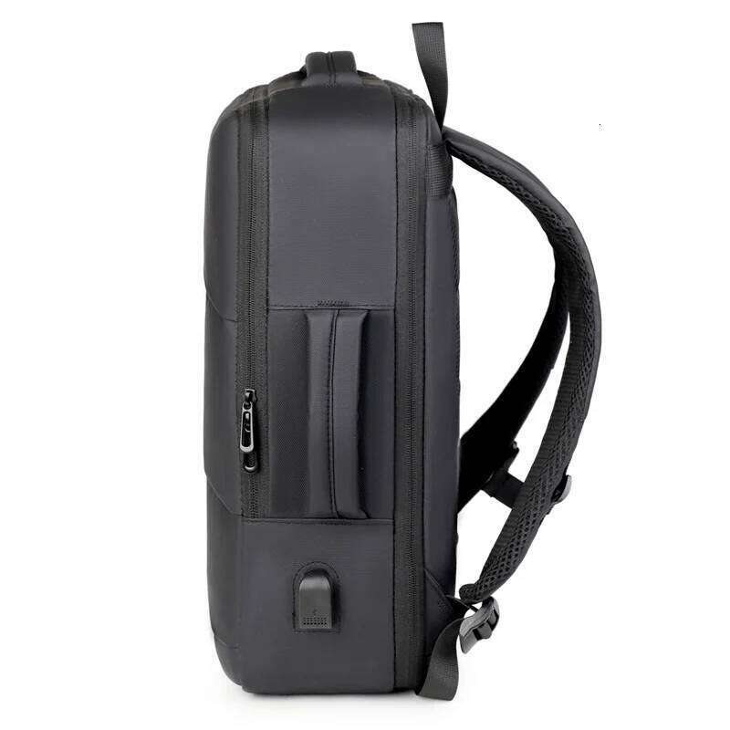 15.6-inch men's and women's laptop backpacks, black USB charger, lage strap, lightweight waterproof travel backpack