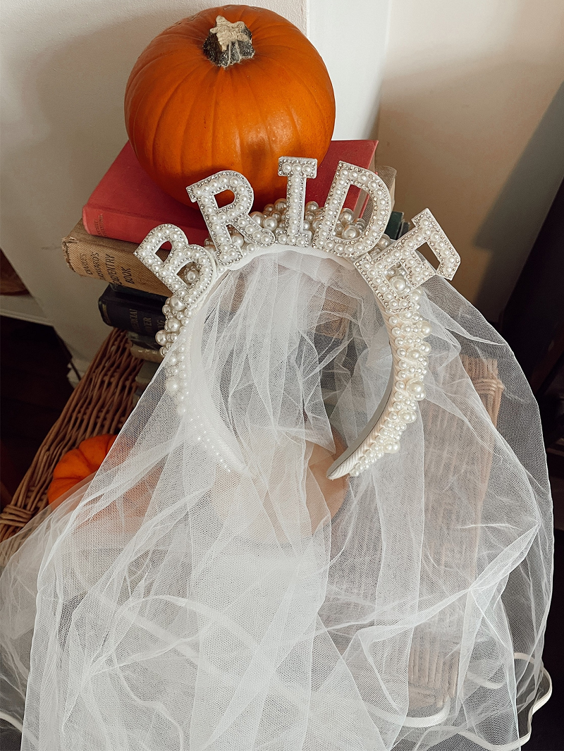 Chic Sparkling Crystal with Fake Pearls Bridal Headpiece