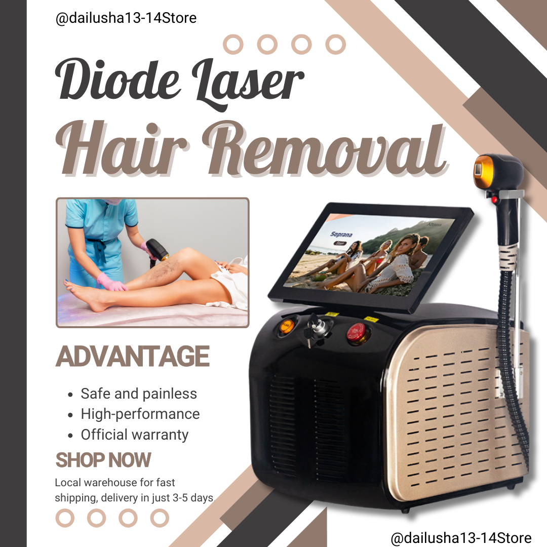 Professional Diode Ice Titanium Laser Body Hair Removal Machine 808 755 1064NM Alexandrite Laser Painless Permanent Hair Removal