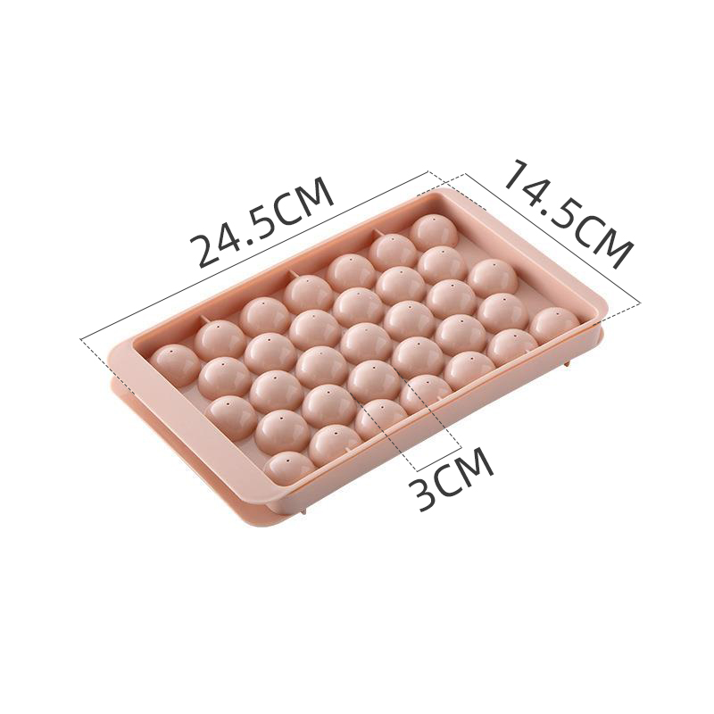 Creative DIY ice cube molds food-grade spherical ice cube with lid home ice cubes net red ice box