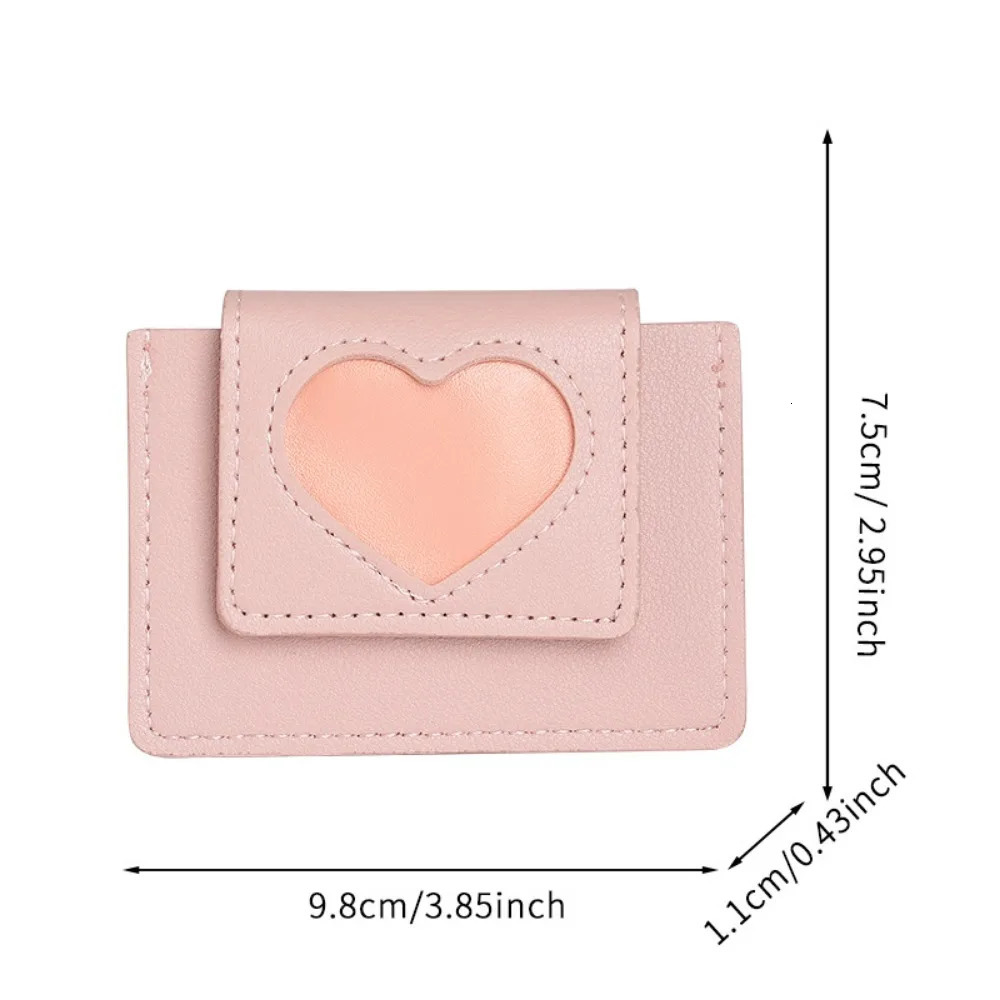ladies ins wind Korean love imprint short Fashion Mini Short Wallets womens coin purse 250624 Y260206