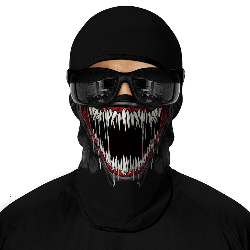 Outdoor Sports Sun Protection Ice Silk Quick Dry Motorcycle Mask Iced Out Clown Hip Hop Cycling Headgear Ski Mask