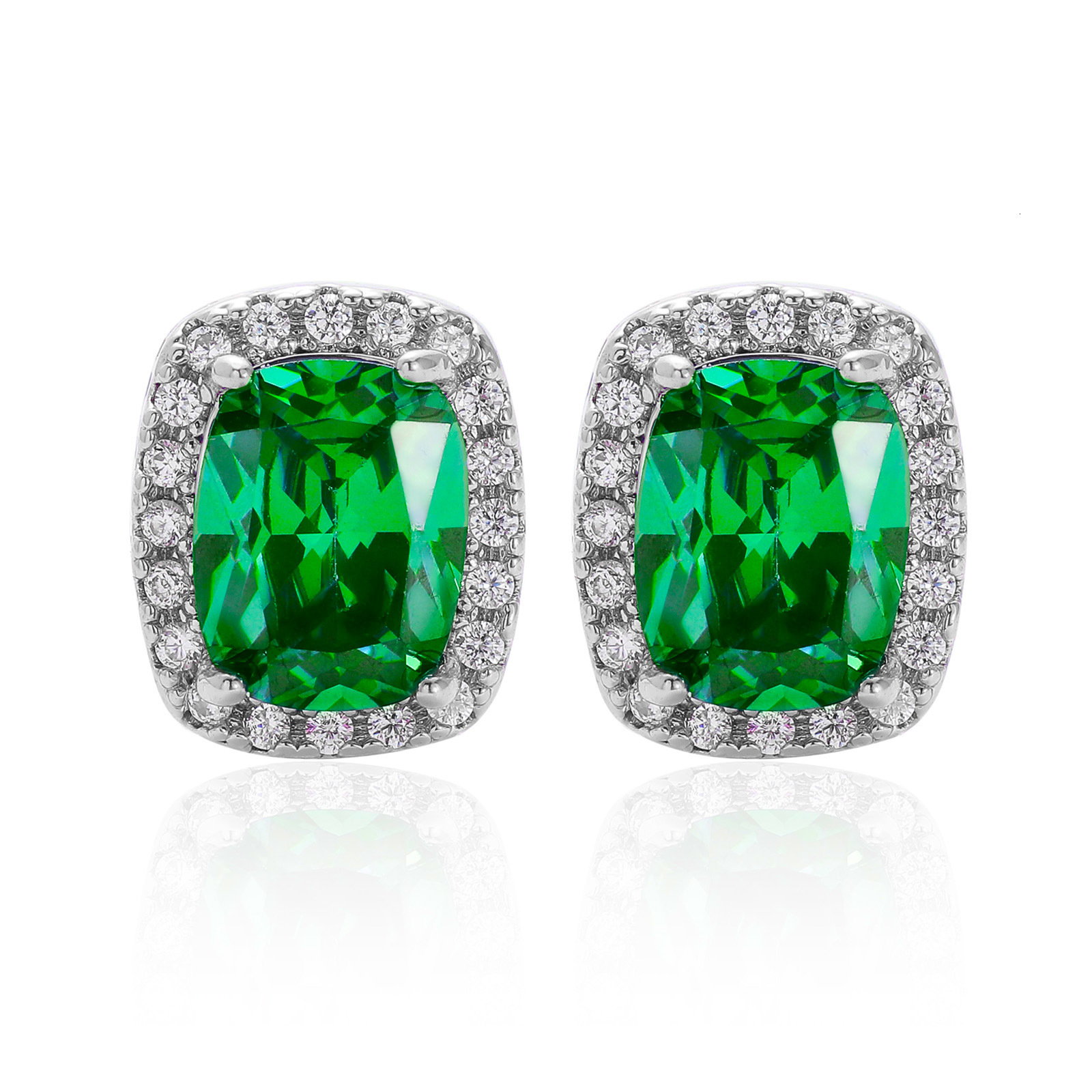 Luxury Jewelry Accessories Premium Full Hip Hop Colorful Large Moissanite Iced Out Bling Bling Unique Men's Earrings Pass the diamond tester