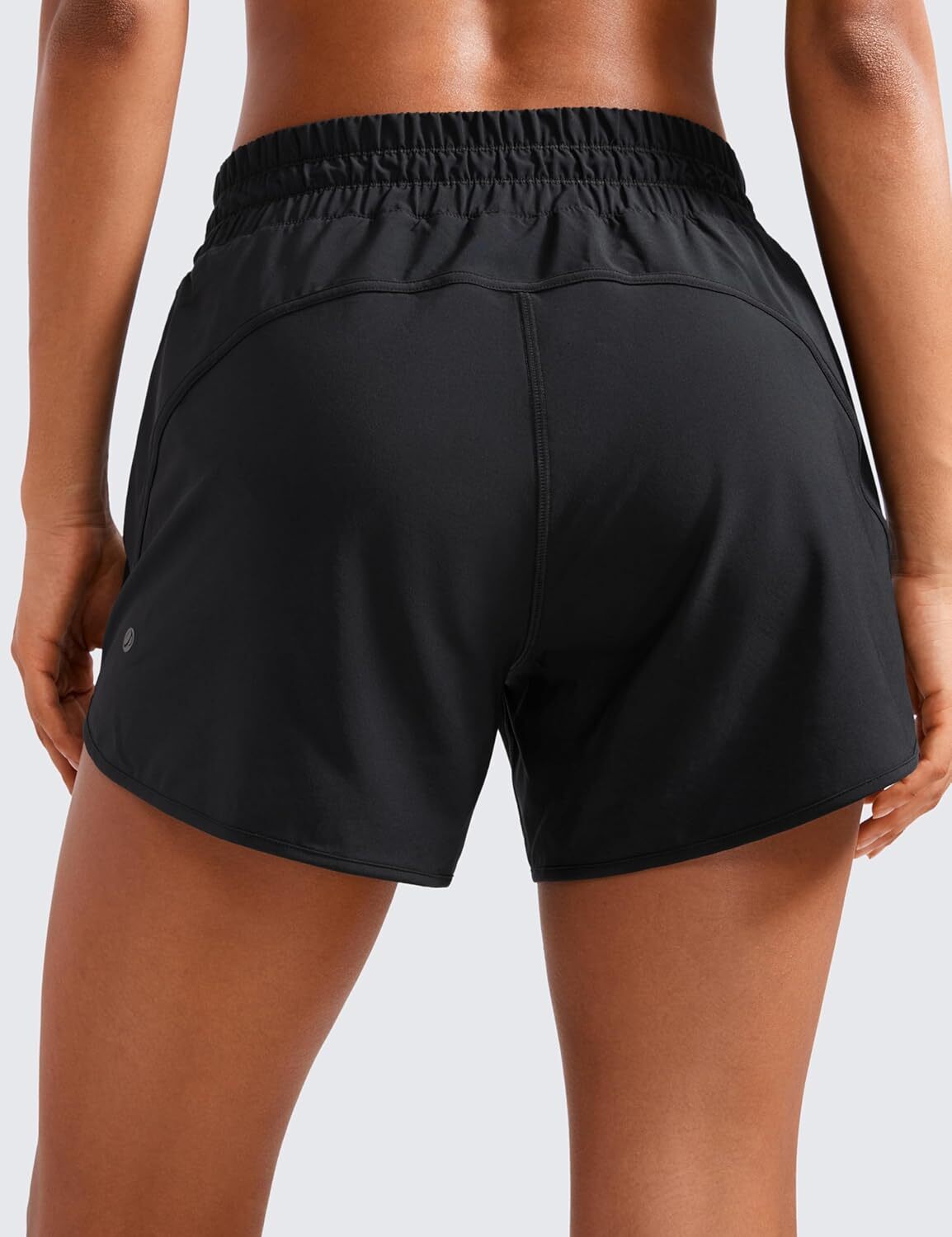 Mid-Waist Running Shorts for Women, 5 Inches, Quick-Dry, Athletic, Sports, Training, Track with Zipper Pocket