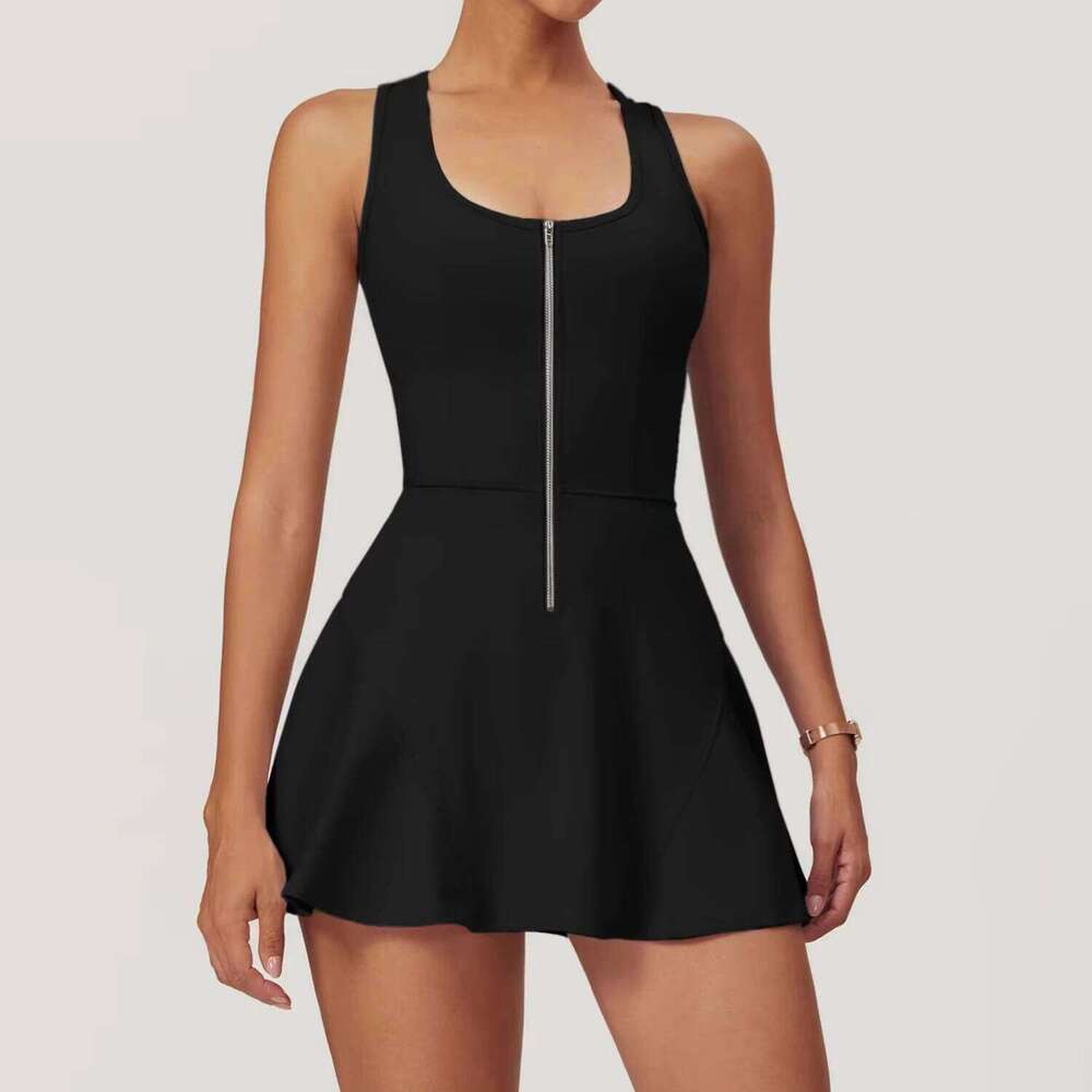 Sports Short Skirt Set Fiess Sportswear Running Suit Golf Tennis Dress Workout Clothes