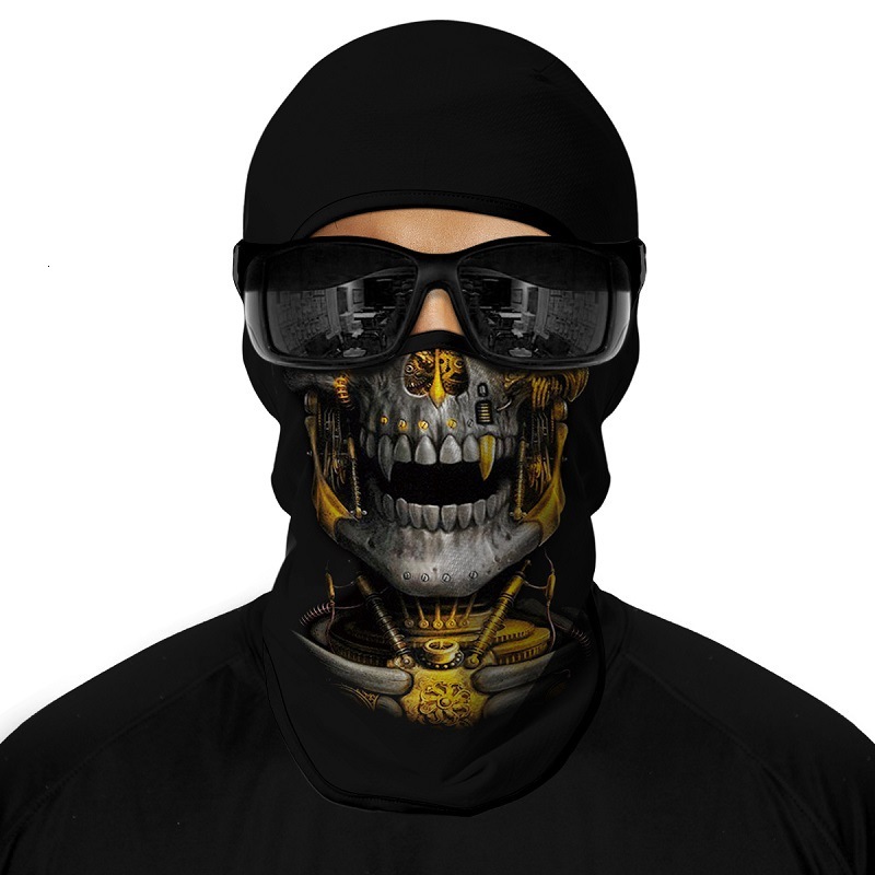 Outdoor Sports Sun Protection Ice Silk Quick Dry Motorcycle Mask Iced Out Clown Hip Hop Cycling Headgear Ski Mask