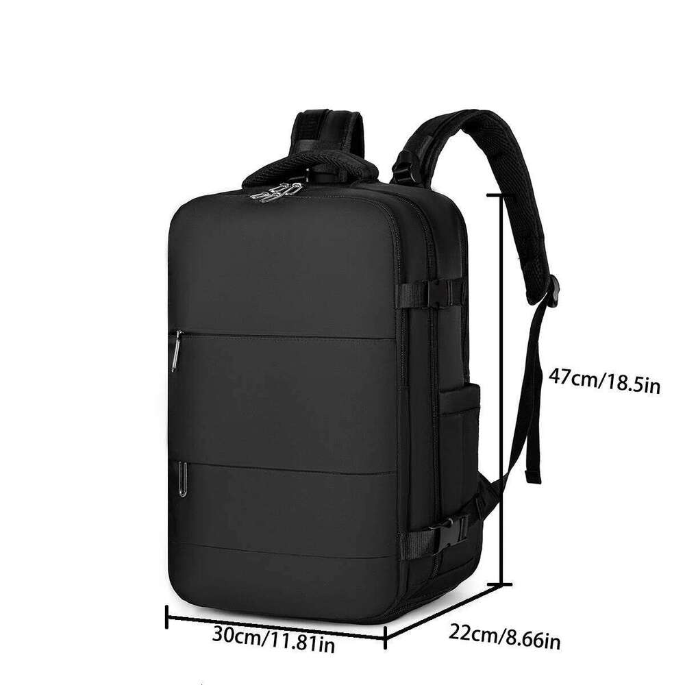 Professional Commuter Backpack W/ USB Port & Shoe Compartment Oxford Waterproof Laptop Travel Bag Ventilated Back Panel