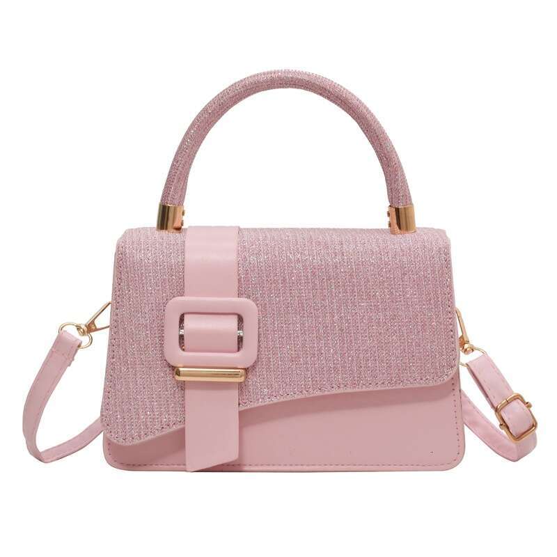 2023 New with Belt Buckle, Trendy Free shipping Niche Design Handbag, Simple Fashion Shoulder Bag, Women's Crossbody Bag