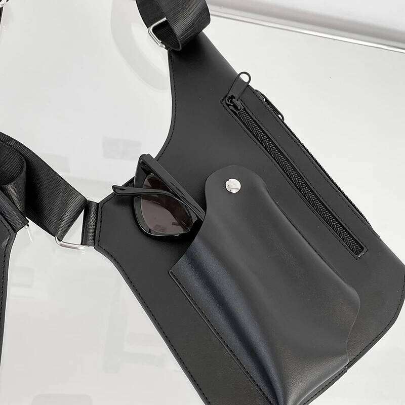 Men's and women's sports chest bags, leisure outdoor large capacity portable hanging bags