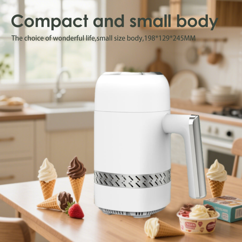 Compact Ice Cream Machine for Home Use