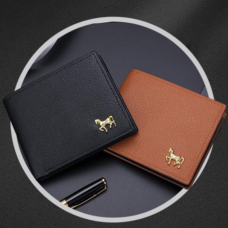 New Men's Horizontal Wallet Multi-Functional Business Zipper Coin For Men Wallet With Credit Card Holder